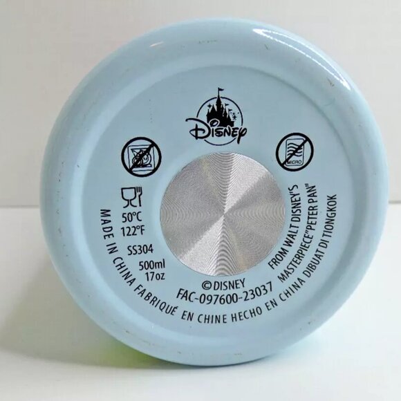 Disney Tinkerbell Tumbler Metal Vacuum Peter Pan Insulated 17 oz Hot Cold NWOT - Picture 8 of 8